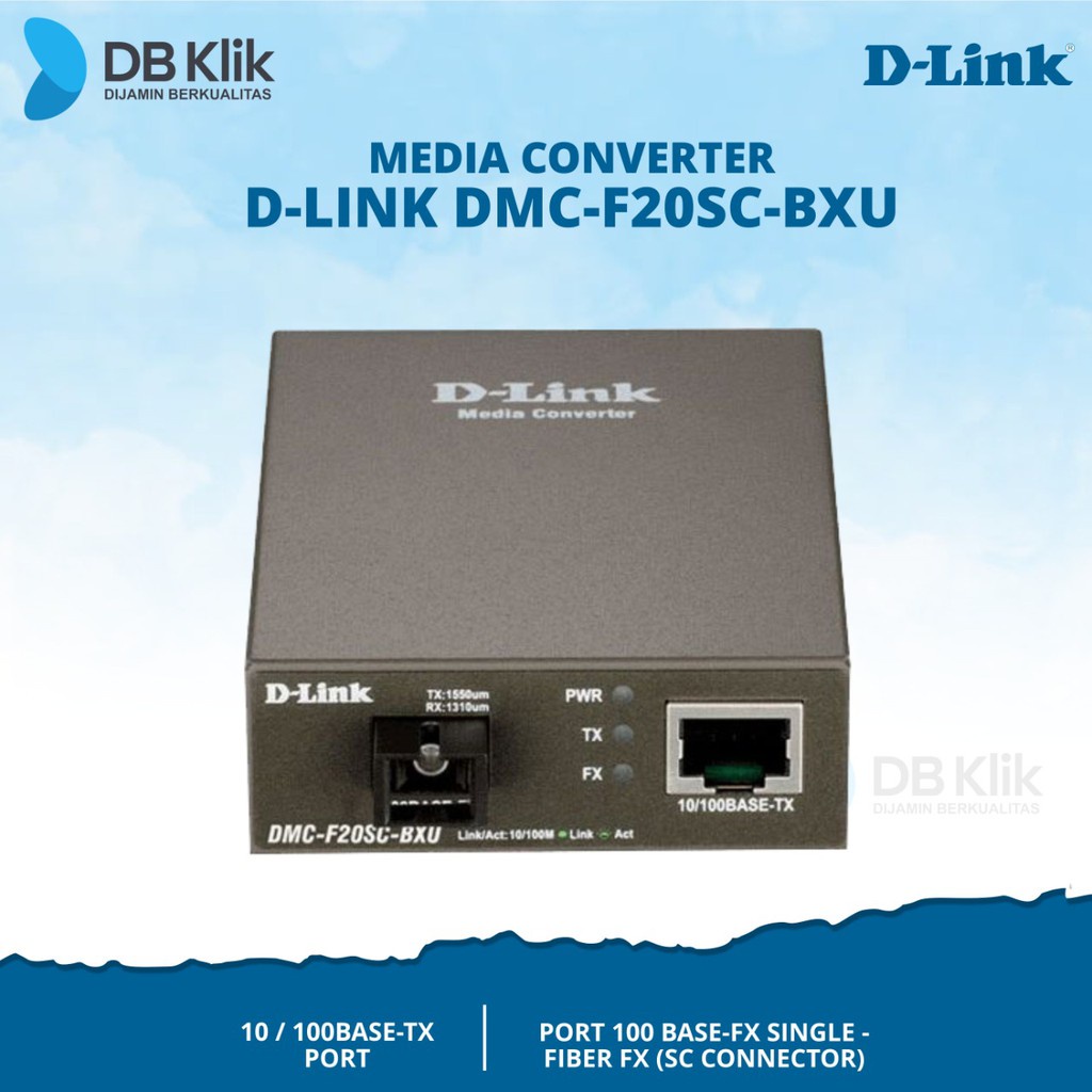 Converter D-link DMC-F20SC-BXU/E - Media Converter DLink DMC-F20SC-BXU