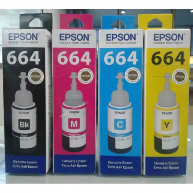 

Ink EPSON BLK,CYAN,MAGE,YLW . 70 ml L100/L200 Original 100%