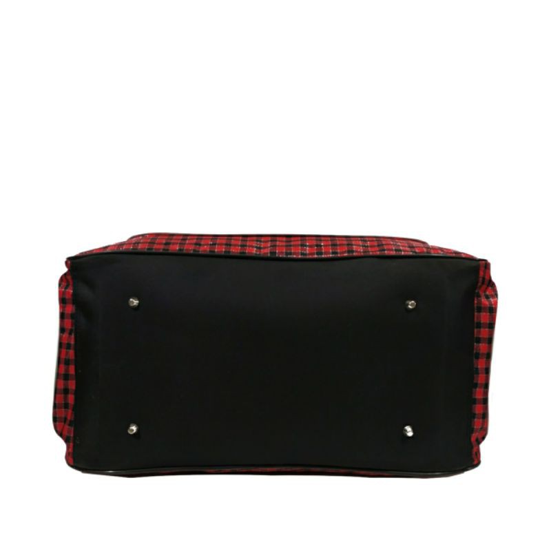 Tas travel jinjing tas pakaian polo ALF 204 Hitam