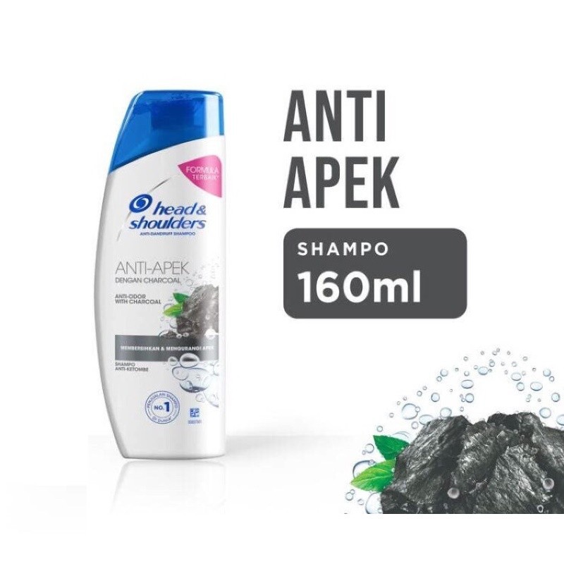 Head &amp; Shoulders Shampoo Anti Apek With Charcoal - 160 ml