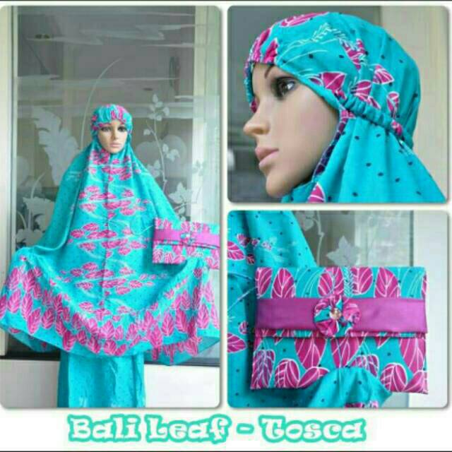 MUKENA DEWASA MODEL TERBARU MUKENA DEWASA BALI LEAF TAS PESTA
