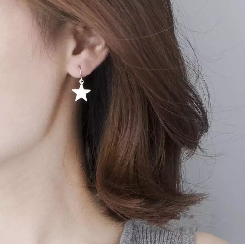 MORYMOSHI A64 Anting Tusuk Bintang Drop Fashion Wanita Korea