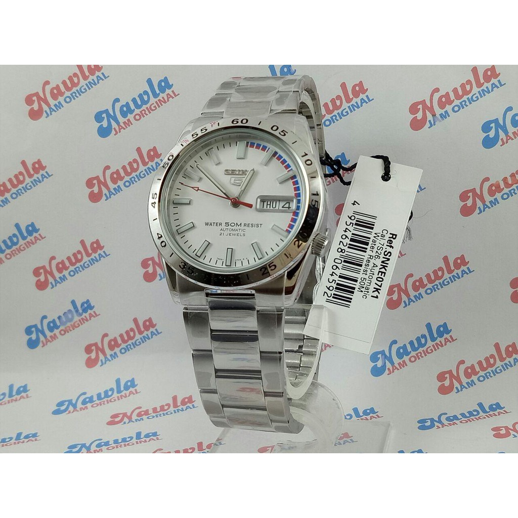 Seiko 5 SNKE07K1 Automatic White Dial | Jam Pria SNKE07