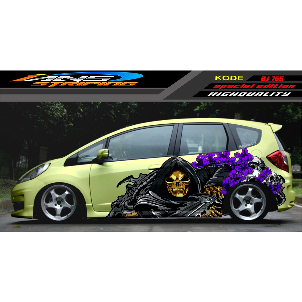 DECAL STICKER MOBIL HONDA BRIO AGYA JAZZ AVANZA YARIS / DECAL STICKER MOBIL JAZZ / STIKER MOBIL