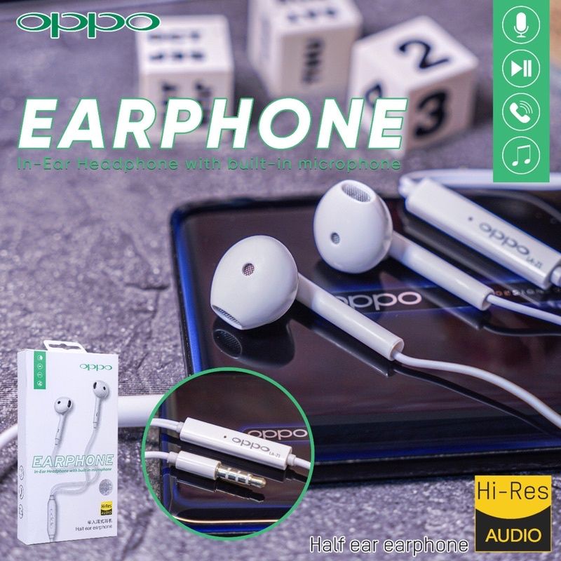 HF HEADSET OPPO RENO 4 &amp; VIVO XB-80 ORIGINAL 100% PACKING IMPORT
