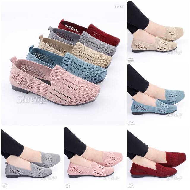 Sepatu Slavina Glassy Flat Series SS-0339/#TF12