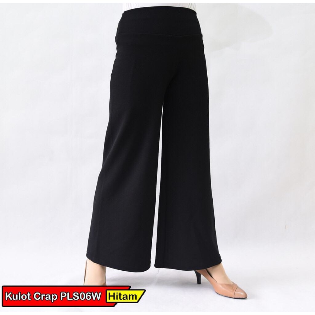 KULOT WANITA TERBARU/BAHAN MELAR TIDAK MUDAH KUSUT/LEMBUT DAN NYAMAN-HITAM