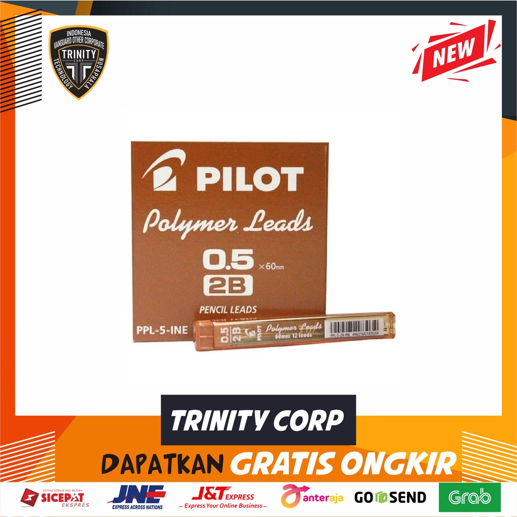 

Isi Pensil Mekanik / Polymer Leads "PILOT" 0.5 2B