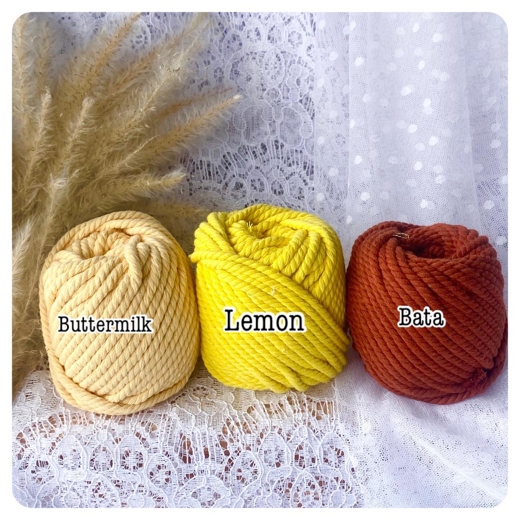 tali benang katun macrame 100gr 4mm PART II