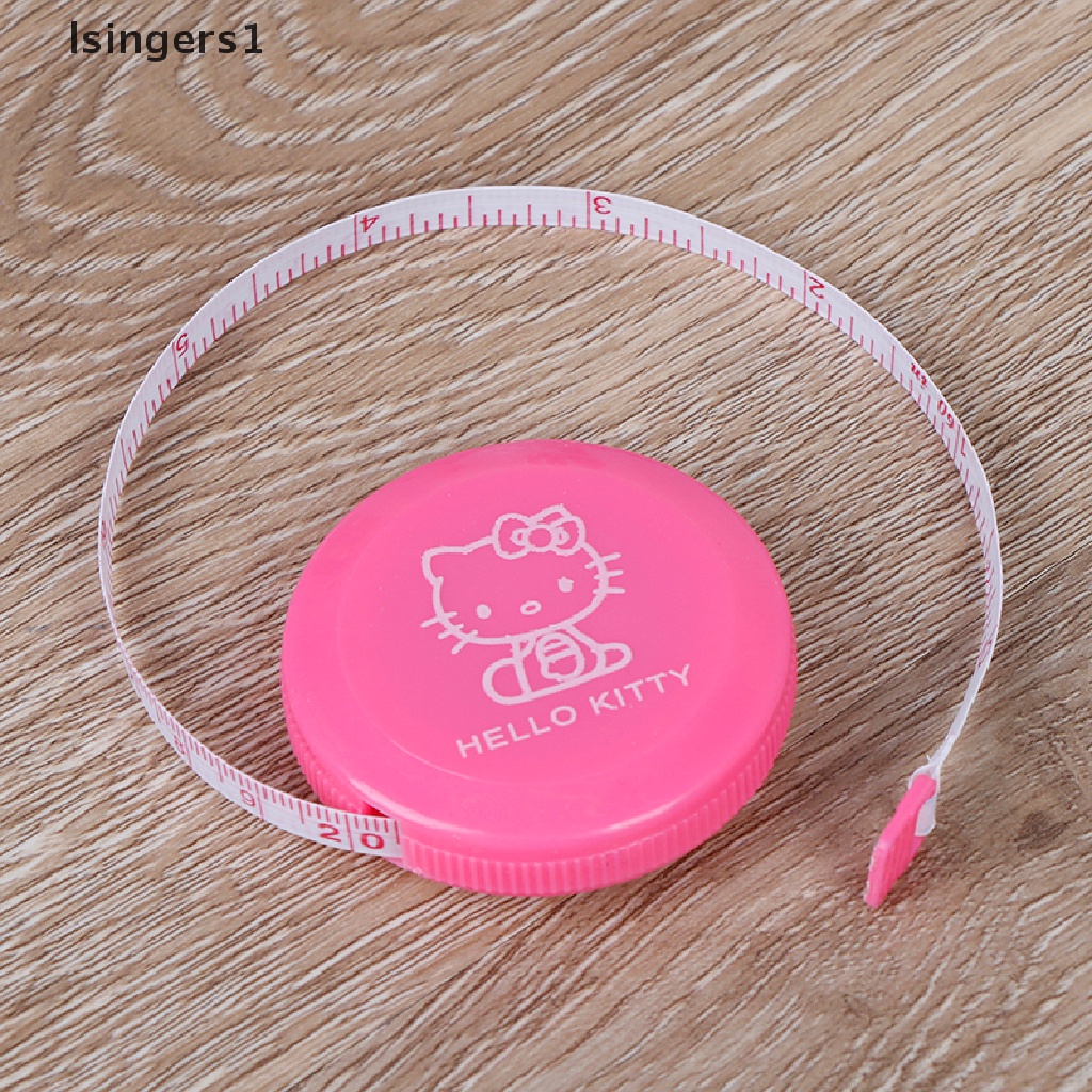 (lsingers1) Meteran Badan Retractable Motif Kartun HELLO KITTY