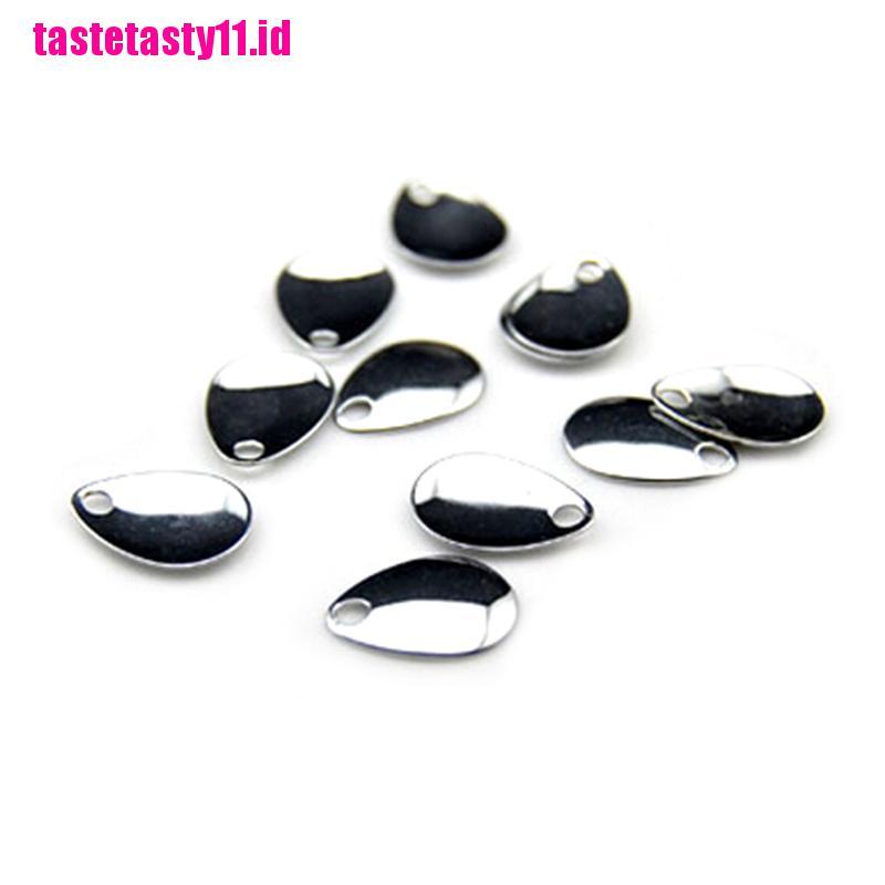 10 Pcs Sendok Spinner Bahan Nikel Halus Untuk Memancing