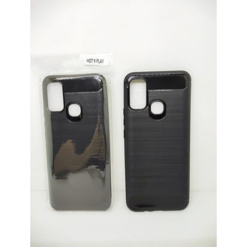 Softcase Sim Fit Carbon Infinix Hot 9 Play - UA