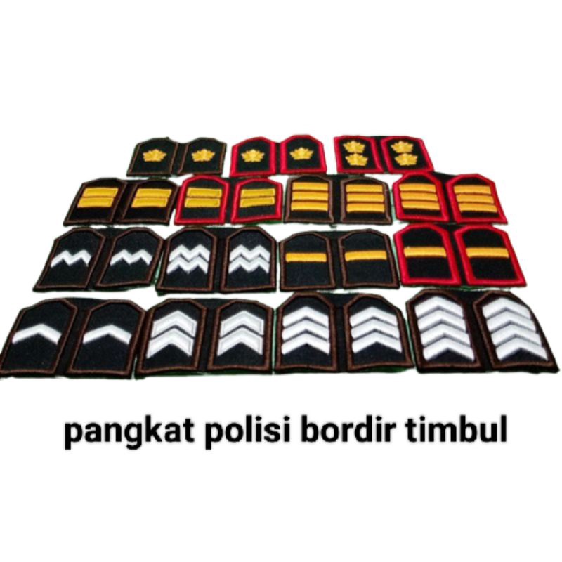 PANGKAT BORDIR POLRI TIMBUL