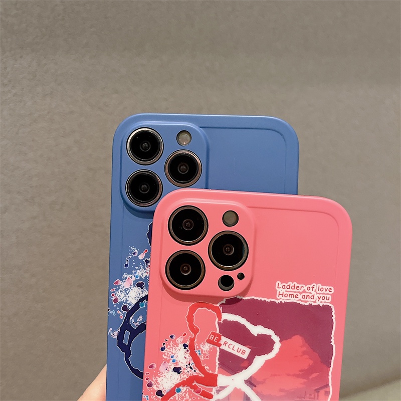 Casing Iphone X XS MAX 11 Pro MAX 12 13 Pro MAX Motif Beruang Warna Pink