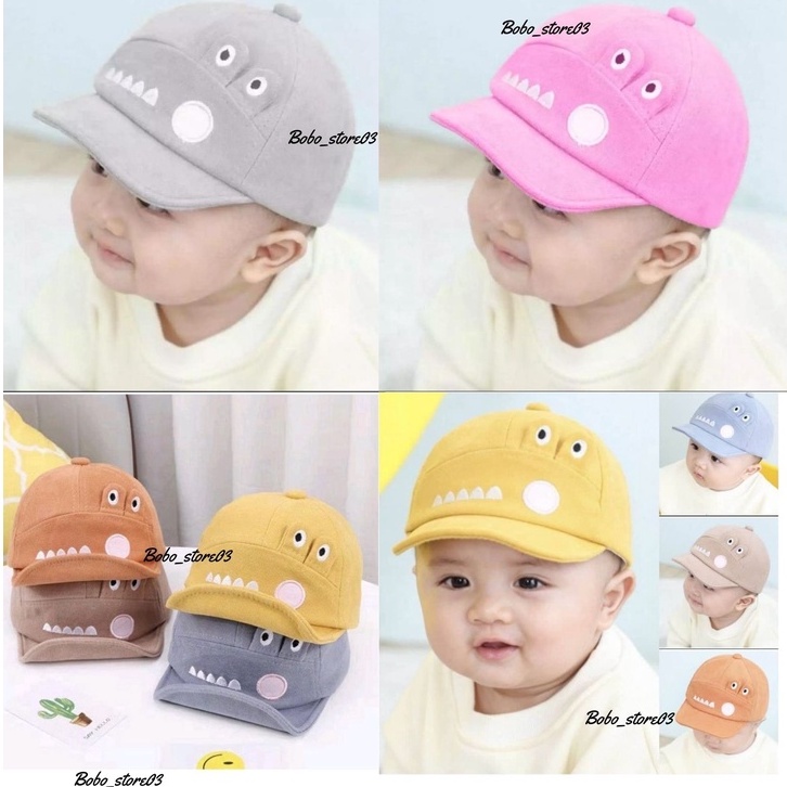 topi anak bayi laki laki perempuan lucu karakter crocodile premium