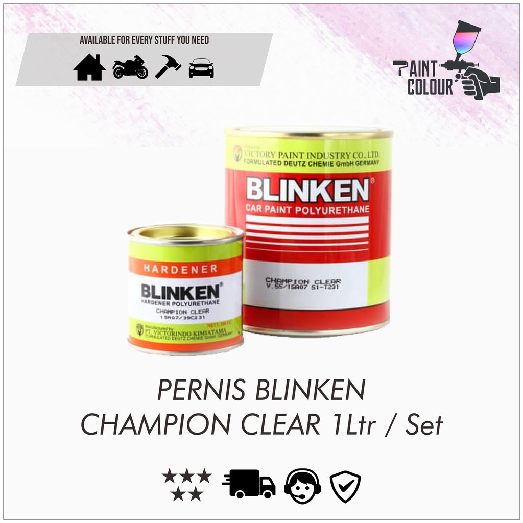 Clear Coat Blinken Champion 1 Set/liter /Pernis/Clearcoat