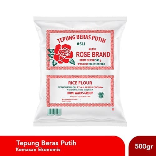 

Tepung Beras Rose Brand (Kemasan Ekonomis) - 500 Gram