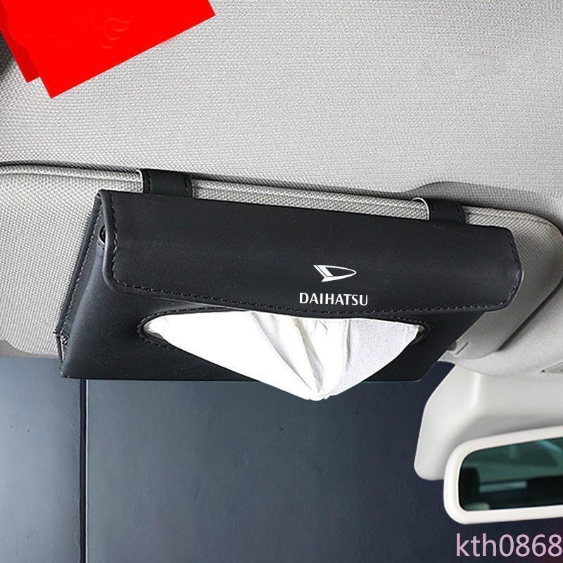 Kth0868 Kotak Tisu Bahan Kulit PU Untuk Sun Visor Mobil