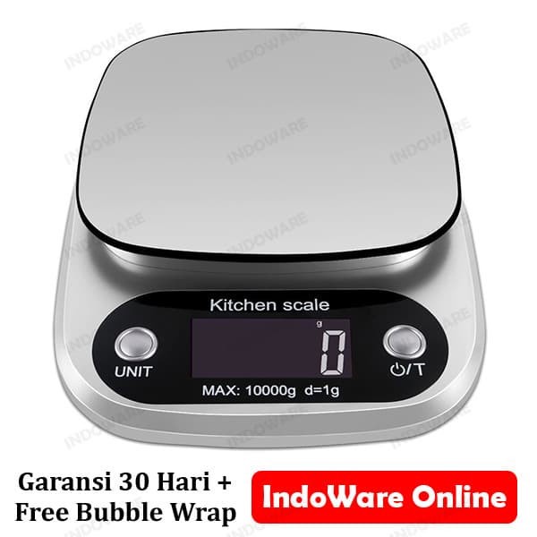 

DISKON - (BISA COD) Timbangan Digital Dapur 10KG / 1GR Kitchen Coffee Scale Kopi Kue - BLACK