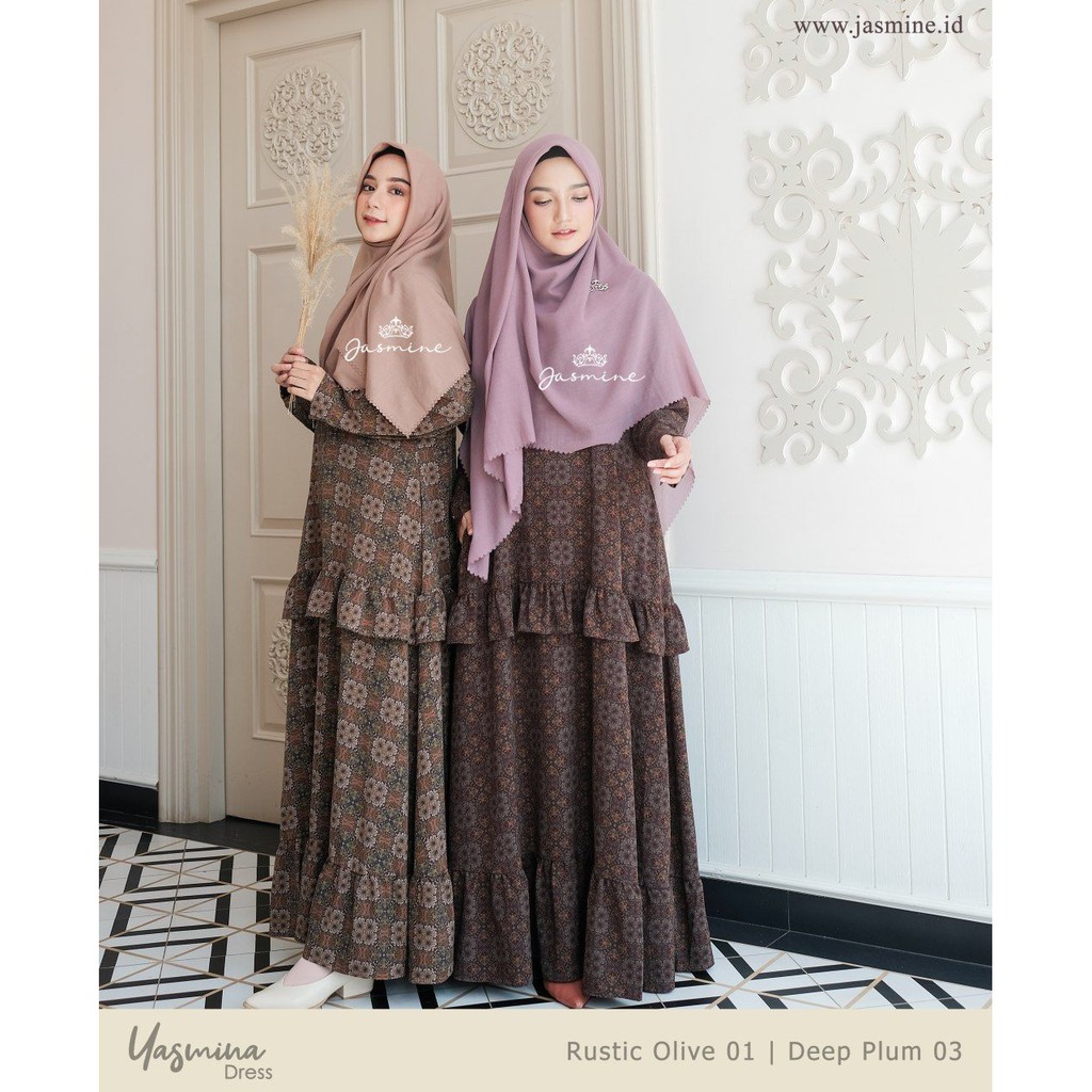 YASMINA DRESS || Gamis Syari Couple Mom & Kids Original by Jasmine Lidia Hadiwinoto