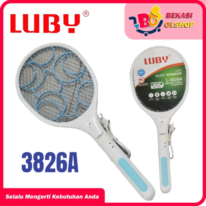 RAKET NYAMUK CAS LUBY TYPE 3826A