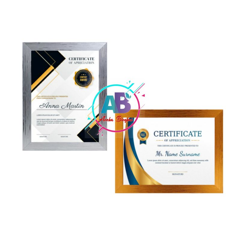 Bingkai Sertifikat A4 Bingkai Piagam A4 Frame Sertifikat A4 21x30 cm