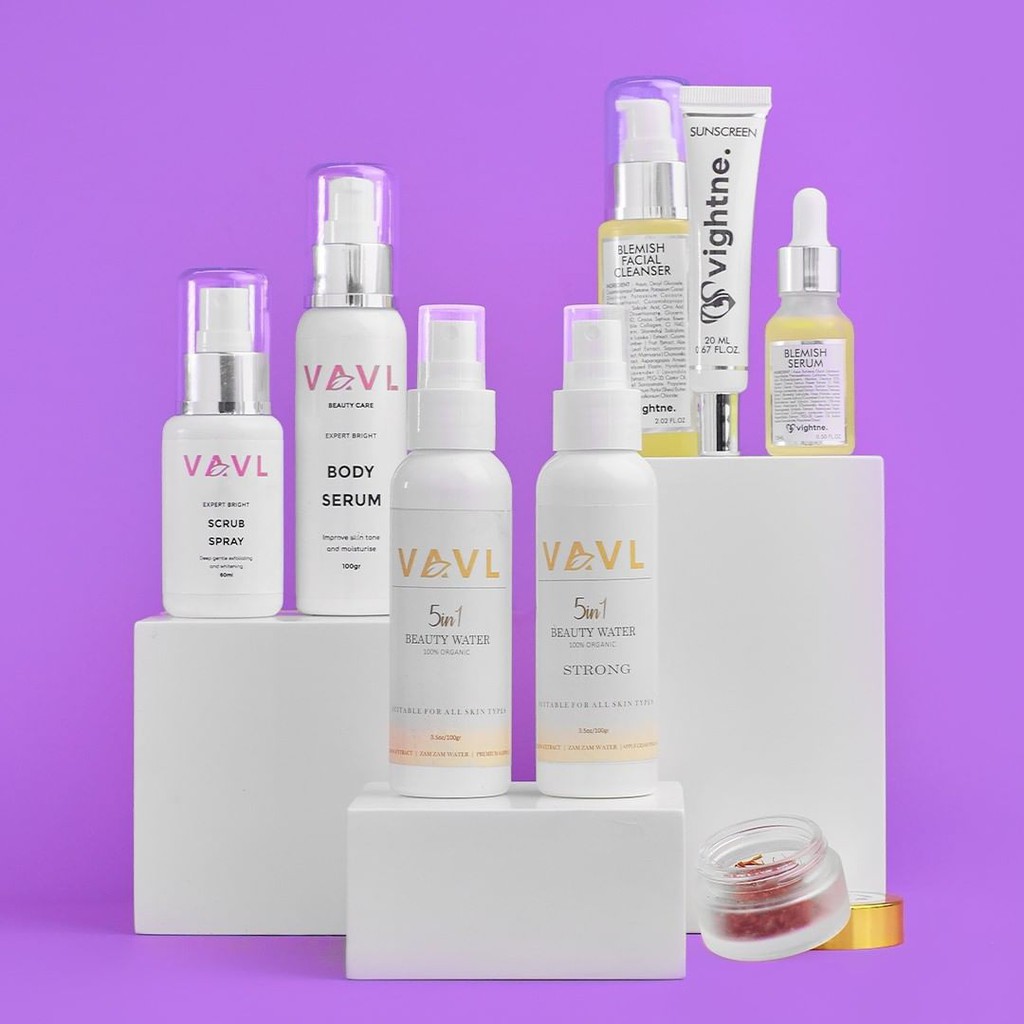 VAVL SERUM BEAUTY WATER VAVL | VAVL 3 IN 1 | VAVL BYE ACNE