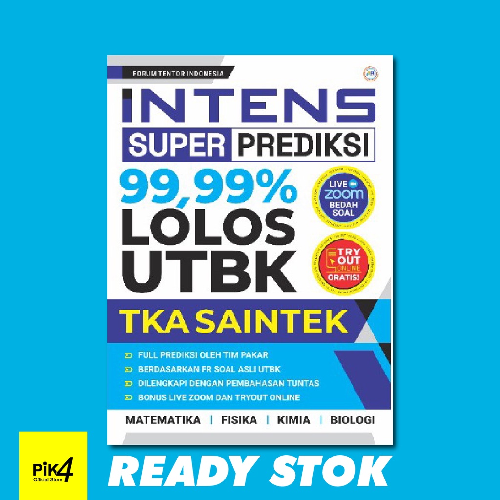 Buku Intens Super Prediksi 99.99% Lolos dan Drilling UTBK SAINTEK Auto Pinter SBMPTN 2023 utbk hots