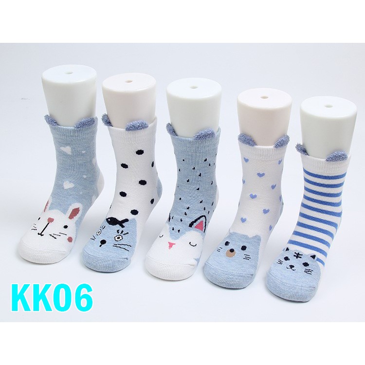 Kaos Kaki Anak Set Motif Karakter Lucu