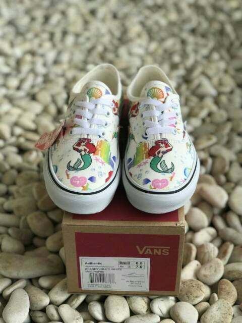 VANS AUTHENTIC DISNEY MULTI WHITE SNEAKERS CEWEK PREMIUM BNIB