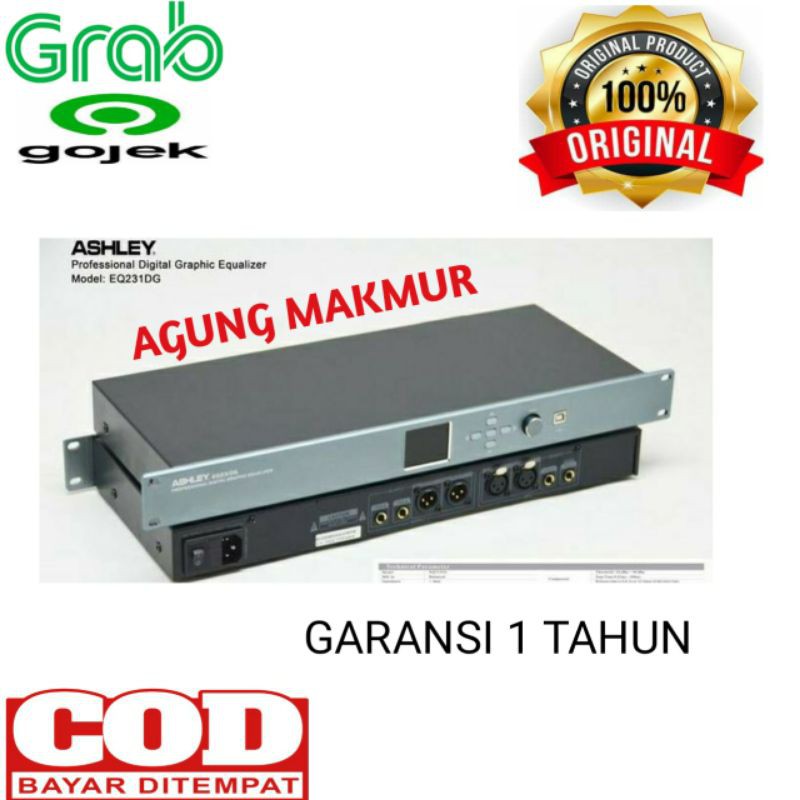 Equaliser Digital Ashley EQ 231 DG Original