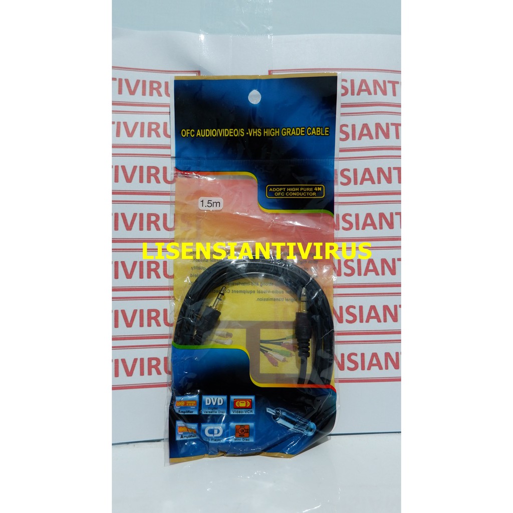 Extension Kabel Jack 3.5mm Panjang 1.5M VHS HIGH GRADE CABLE