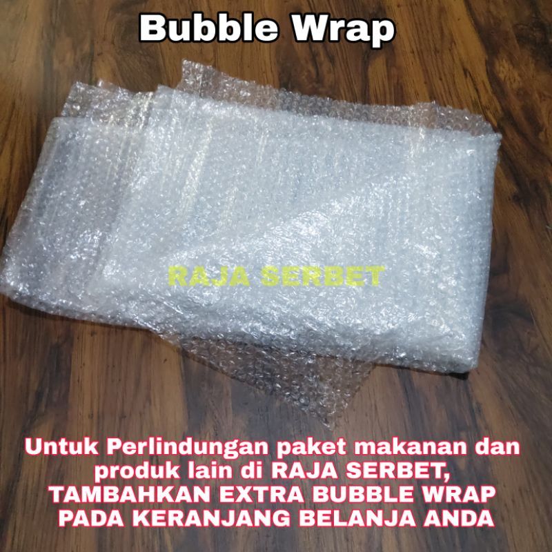 

Buble Wrap Extra Packing Tambahan Untuk Produk Makanan / Lainya