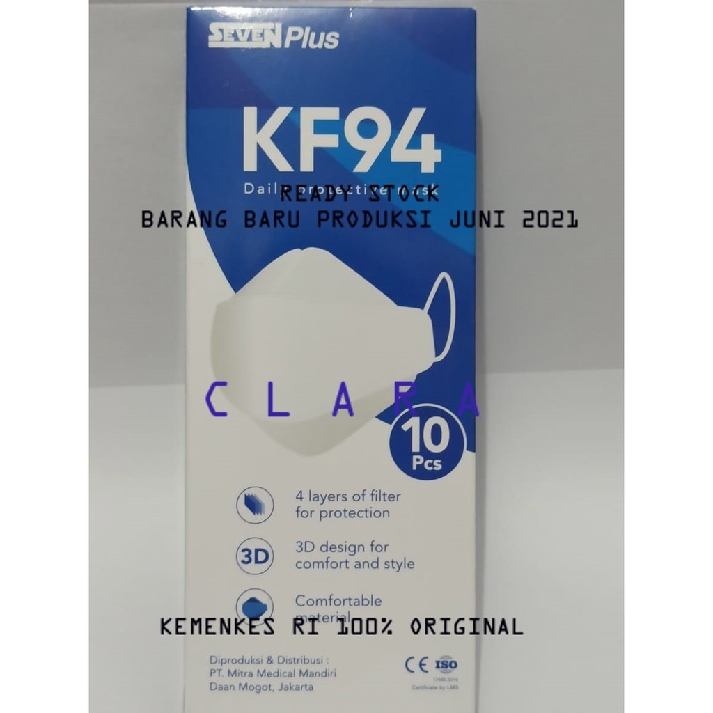 Masker Kf94 Seven 4ply Masker duckbil duckbill dukbil dukbill Masker tebal earloop original