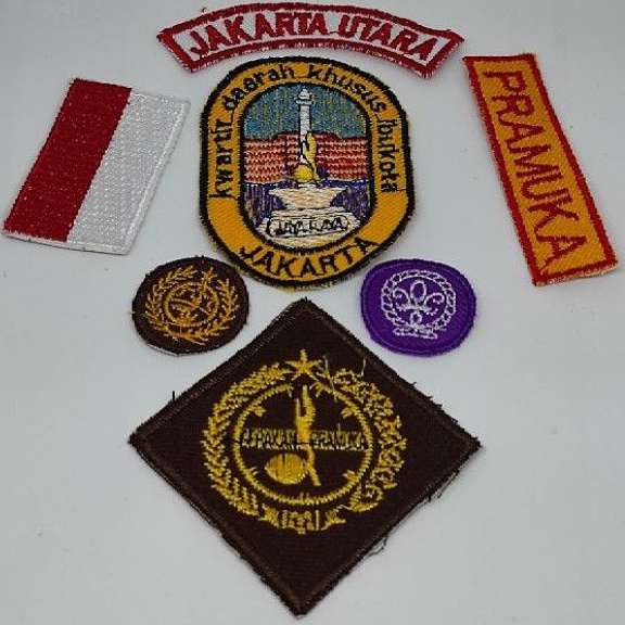 BET LOGO BORDIR PRAMUKA 1 SET JAKARTA ID