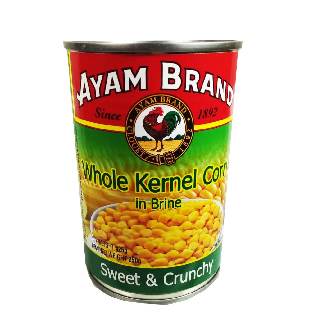 

AYAM BRAND WHOLE KERNEL CORN IN BRINE 425G