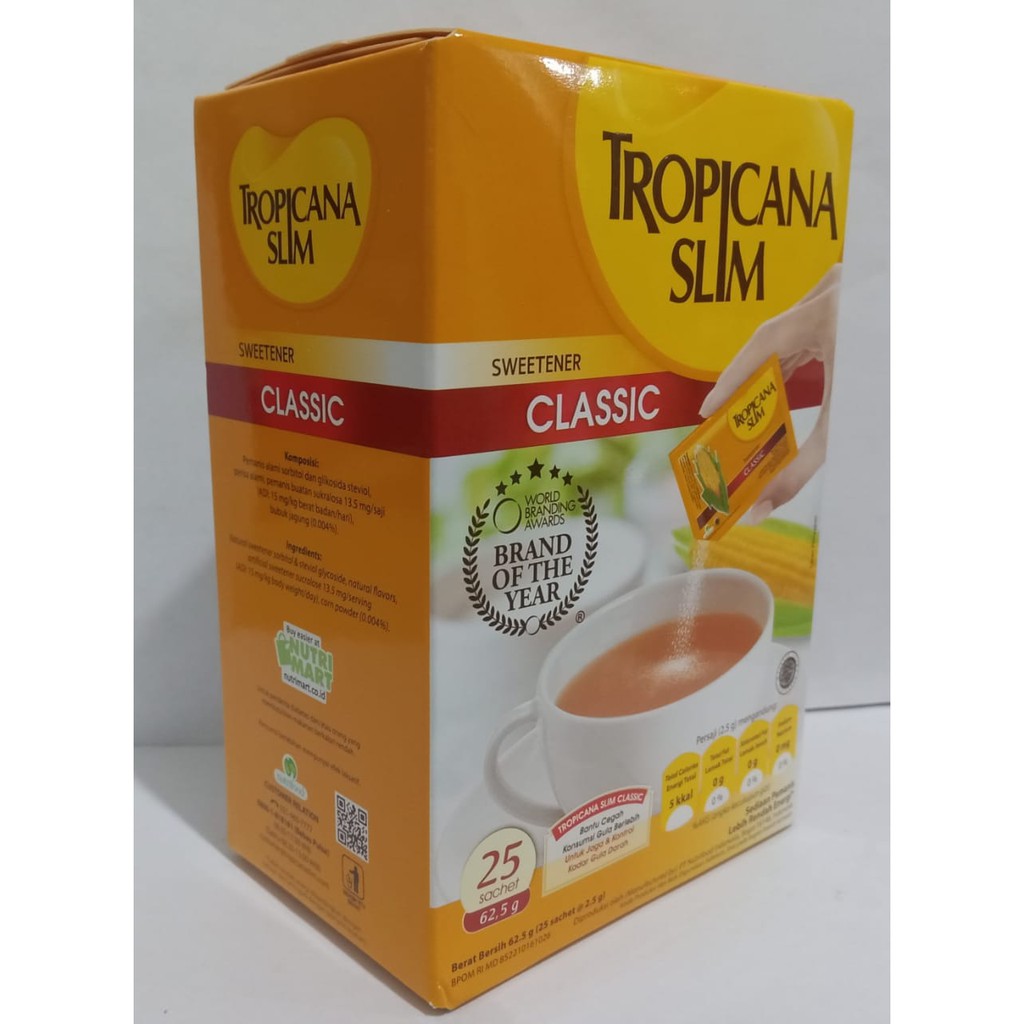 Tropicana Slim 25 Sachet / Classic / Diabx / Mengontrol dan Menjaga kestabilan gula