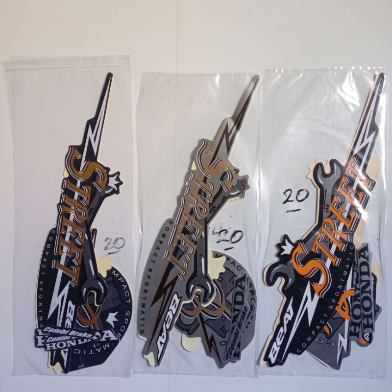 (ORI) Striping Sticker Honda Beat Street 2020