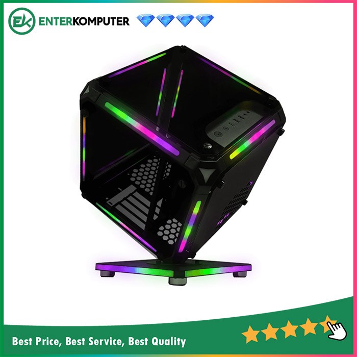 Casing PRIME B-[X] - mATX - UNIQUE GAMING CASE - FRONT-TOP &amp; GLASS