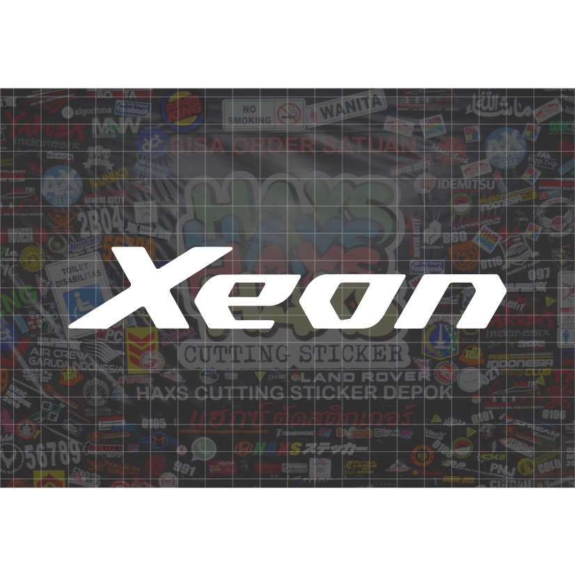Cutting Sticker Xeon Ukuran 16 Cm Untuk Motor Mobil