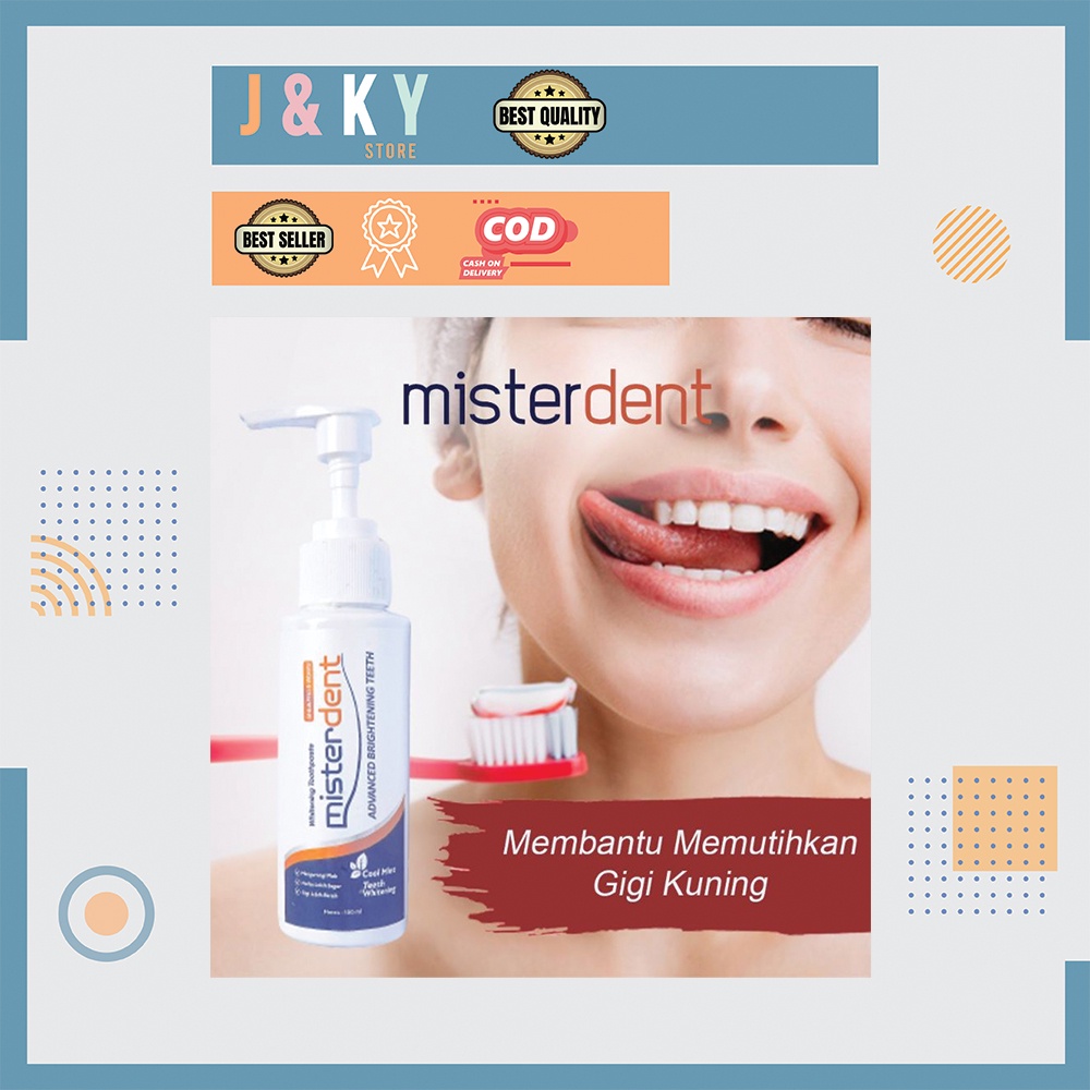 Pasta Gigi Untuk Pemutih Gigi Penghilang Karang Misterdent Brightening Mengatasi Gigi Kuning Dengan 