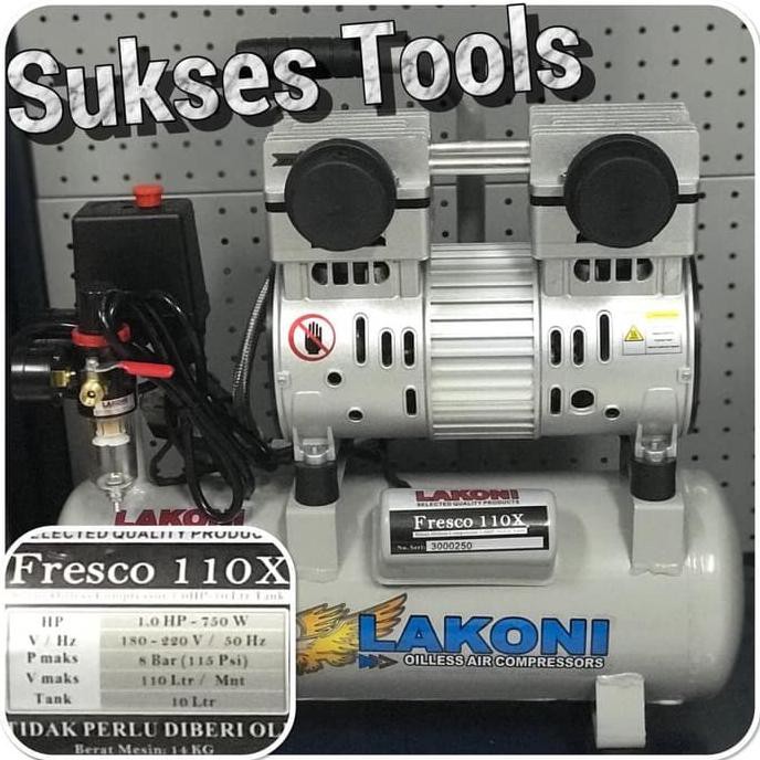 Lakoni Kompressor Oilless Fresco 110 X Kompressor Silent Fresco110 X