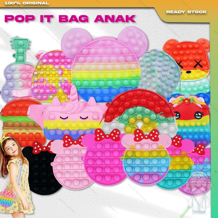 ❤️ SUHU ❤️ TAS POP IT JELLY SLING BAG SELEMPANG BACKPACK RANSEL POPIT FASHION