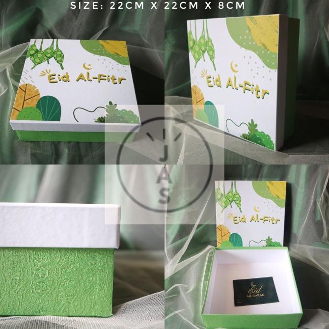 

[COD] kotak kue 22x22x8 hardbox / hand made / edisi lebaran ramadhan [COD]