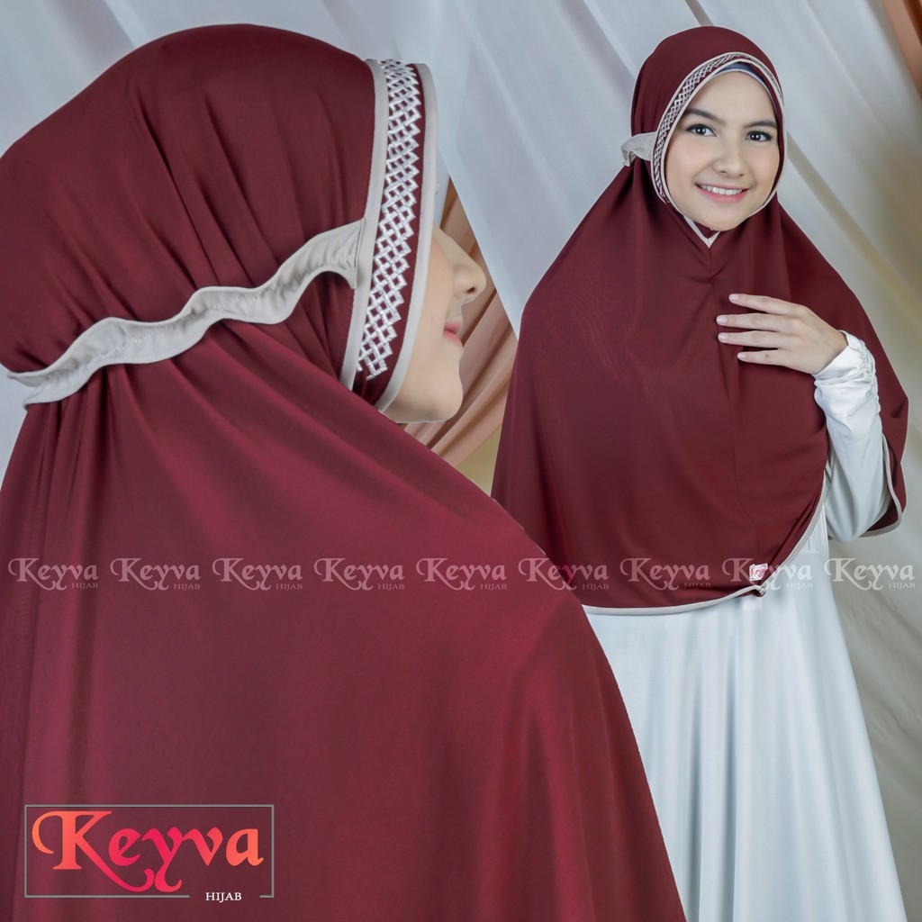 Hijab Instant Sarah Karet L ORI Keyva Hijab