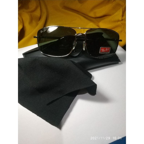 kacamata pria polarized lensa coklat model pilot