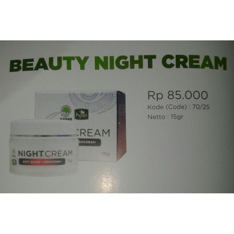 Night Cream HNI Hpai.