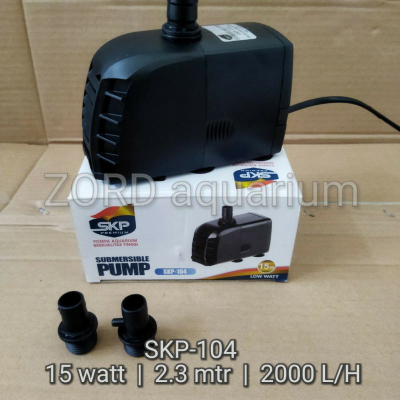 SKP-104 Pompa Celup Kollam Aquarium Hidropnik - 15 Watt 2000 Ltr - SKP104