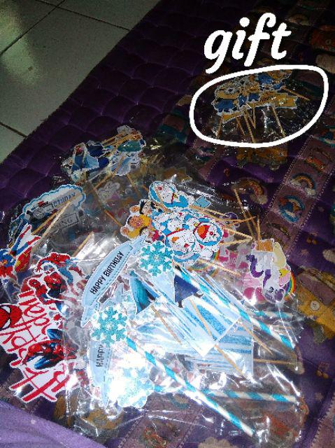 Topper Cake Cupcake Tambah Nama Hiasan Kue Ulang Tahun  