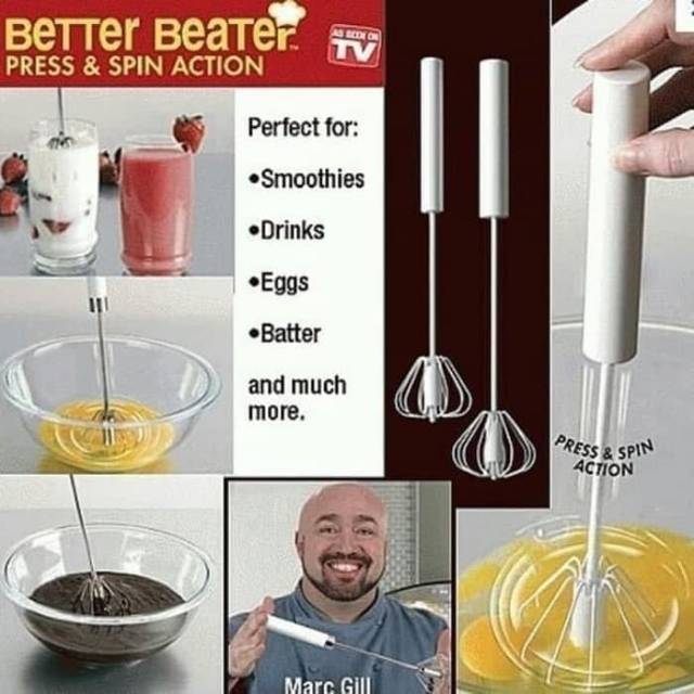 Beater Better  Hand mixer otomatis set isi 2 pcs